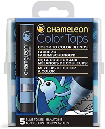 Chameleon Color Tops Marker Set 5/Pkg Blue Tones