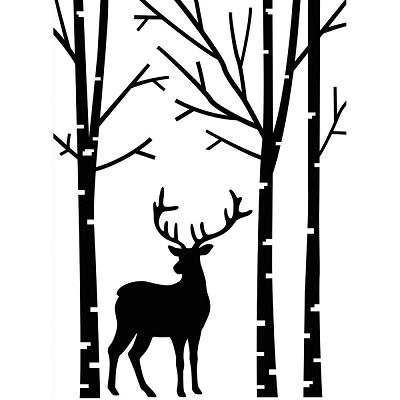 Darice Embossing Essentials Folder - Deer in Forest