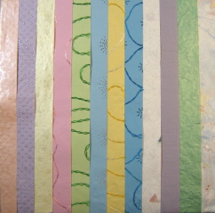 Handmade Paper - 12 sheets - Passionate Pastels