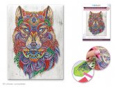 Craft Medley: Diamond Painting Art Kit 12"x16" - Wolf