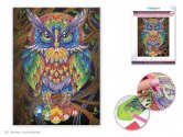 Craft Medley: Diamond Painting Art Kit 12"x16" - Owl On A Branch