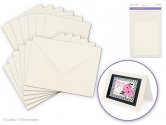 Forever in Time Card & Envelope Sets 6x 4.5"x6" - Cream