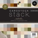 DCWV Cardstock Stack Textured Neutrals 12" x 12" - 58 sheets.