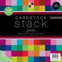DCWV Cardstock Stack Textured Jewels 12" x 12" - 58 sheets.