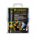 Chameleon Color Tops Marker Set 5/Pkg Earth Tones