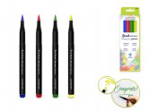 Color Factory Soft Brush Tip Markers 4pk Asst - Brights