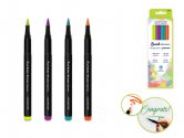 Color Factory Soft Brush Tip Markers 4pk Asst - Retro