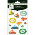 Grant Studios Paper Chic - Jelly Stickers Transportation