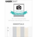 Kaisercraft Captured Moments DS Cards 3"X4" - Essentials