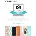 Kaisercraft Captured Moments DS Cards 3"X4" - Necessities