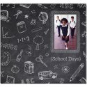 MBI Postbound Album W/Window 12"X12"-Chalkboard