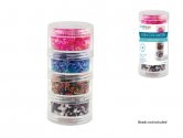 Craft Medley Screw-Stack Canisters x4 1 7/8"x1"