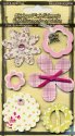 Chipboard Embellishments with Glitter Accents - Flowers and Buck