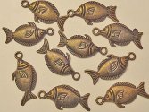 Metal Embellishments-Bronze Fish