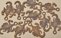Metal Embellishments-Bronze Scorpions