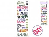 Forever In Time Puffy Glimmer Stickers - Our Family