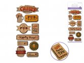 Forever In Time Handmade Kraft Stickers - Cheers!
