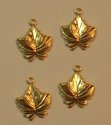 Charms-Brass Small Maple Leaves